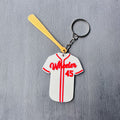 Mini Baseball Jersey Keychain