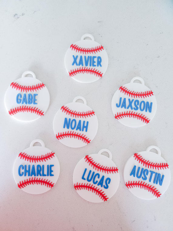 Baseball Equipment Bag Name Tag